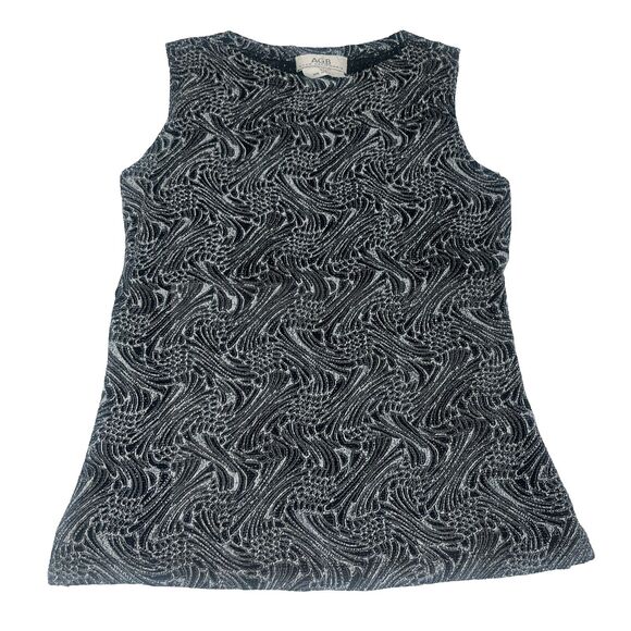 Y2K 90s Sparkle Glitter AGB Byer California Clubbing Stretchy Tank Top Small - Picture 1 of 10